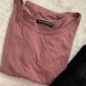 ❤️SOLD❤️Pink Brandy Melville Shirt